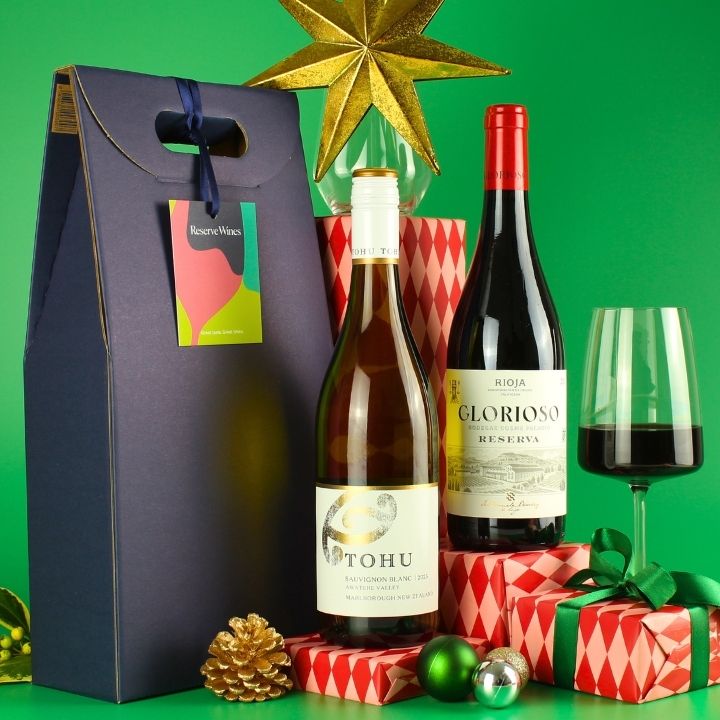 Wine Icons - Rioja Reserva and NZ Sauvignon Blanc Wine Gift