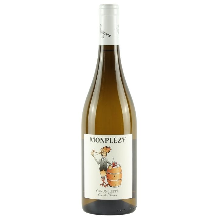 Monplezy Canon Huppé Blanc bottle on a white background.