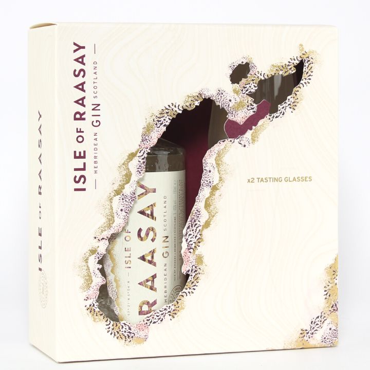 Isle of Raasay Gin Gift Pack inc. 2 x G&amp;T glasses (70cl, 46%)