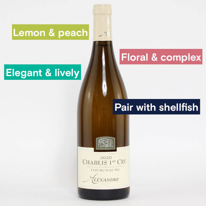 Domaine Alexandre, Chablis 1er Cru Fourchaume 2020 Bottle Image and notes
