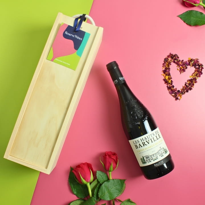 1 Bottle Chateauneuf-Du-Pape Gift in Wooden Box