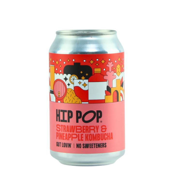 Hip Pop, Strawberry Pineapple 330ml