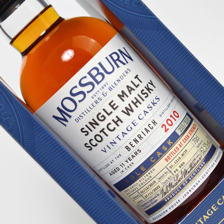 Mossburn Benriach Single Cask 2010 Close Up