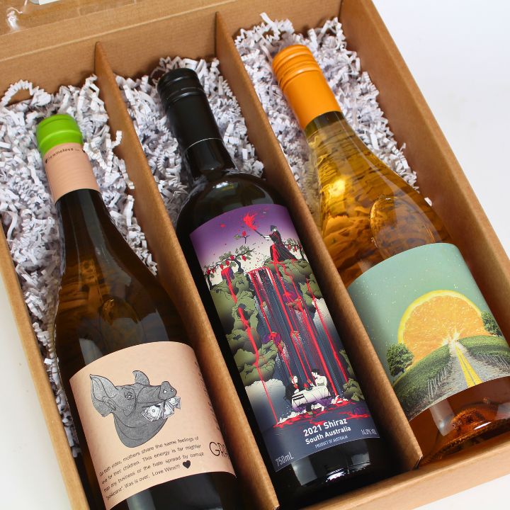 Natural Wine Trio Gift Pack Close Up
