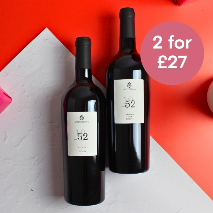 Cantine Sampietrana, Brindisi Riserva 2022 - 2 for £27 OFFER
