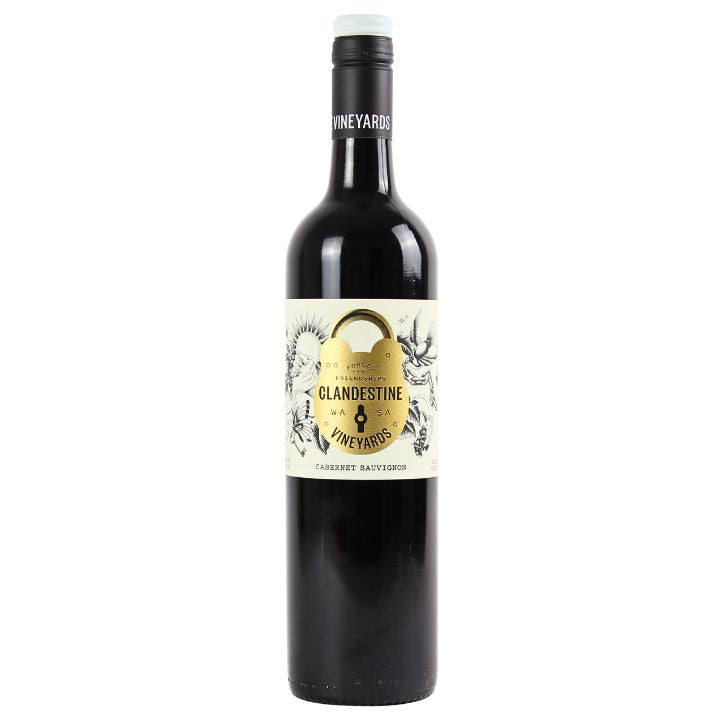 Clandestine Vineyards Cabernet Sauvignon wine. Red wine from Western Australia.