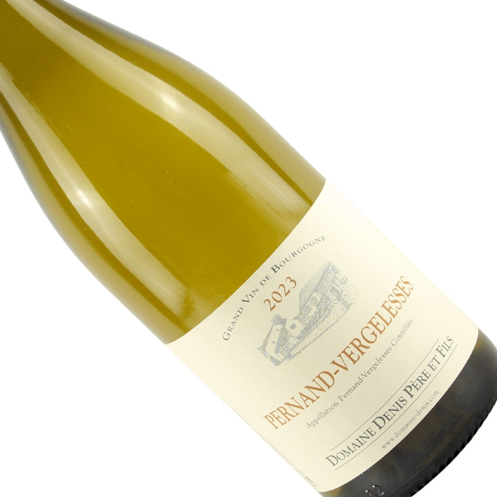 Wine bottle with a label on a white background