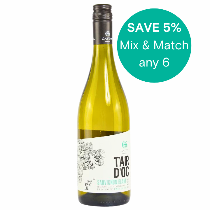 Domaine Gayda T'Air D'Oc Sauvignon Blanc White 5 off 6 Bestsellers