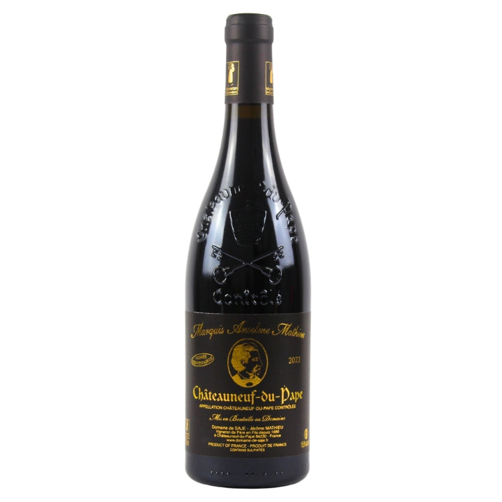 Domaine de Saje, Chateauneuf-du-Pape ROUGE "Marquis Anselme Mathieu" 2022