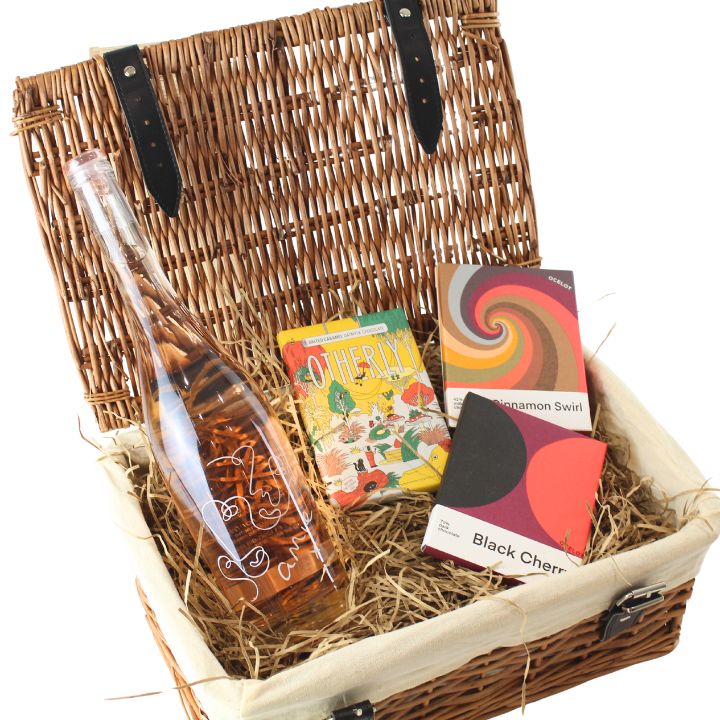 The Rosé Retreat Hamper – Rosé Wine &amp; Artisan Chocolate