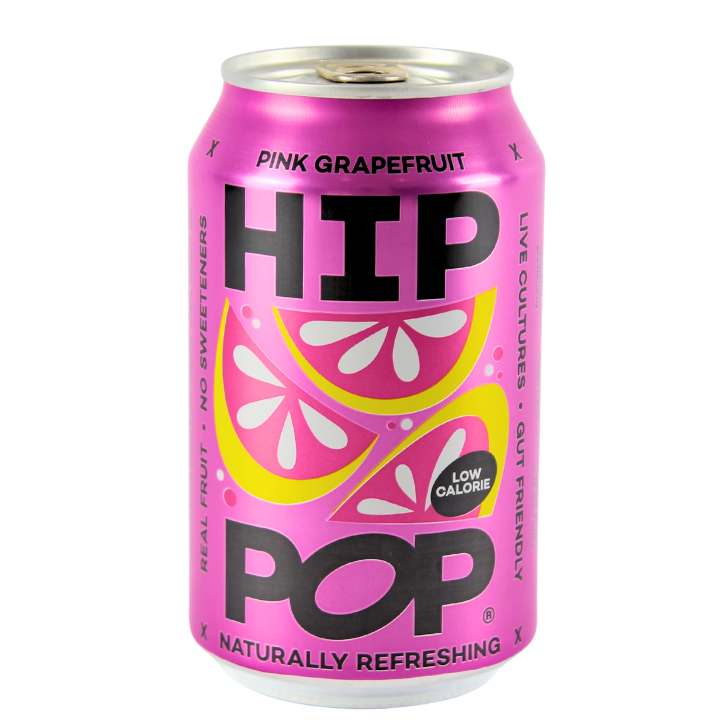 Hip Pop, Pink Grapefruit Living Soda 330ml