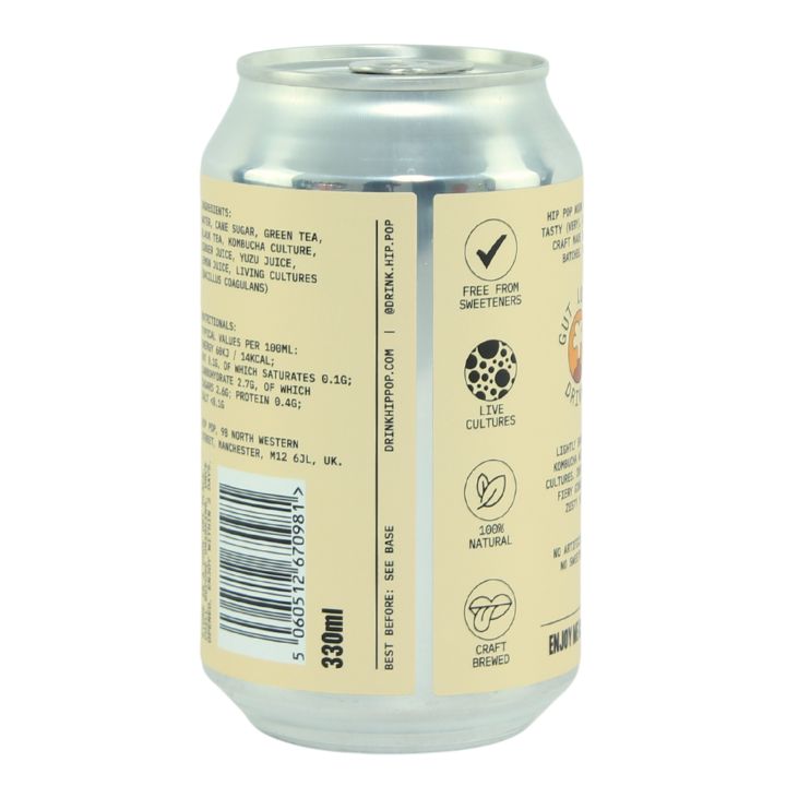 Hip Pop, Ginger Yuzu 330ml