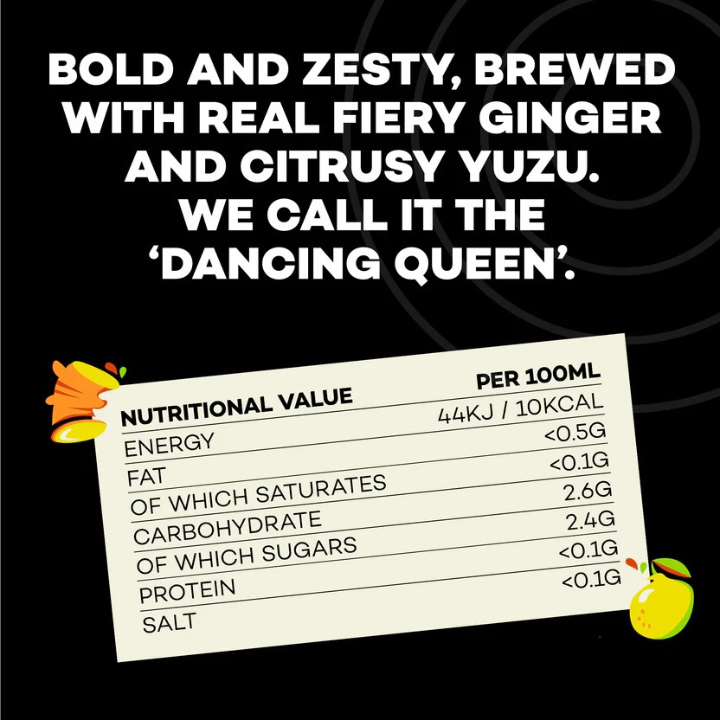Hip Pop Bundle, Ginger Yuzu Kombucha 24x330ml Pack