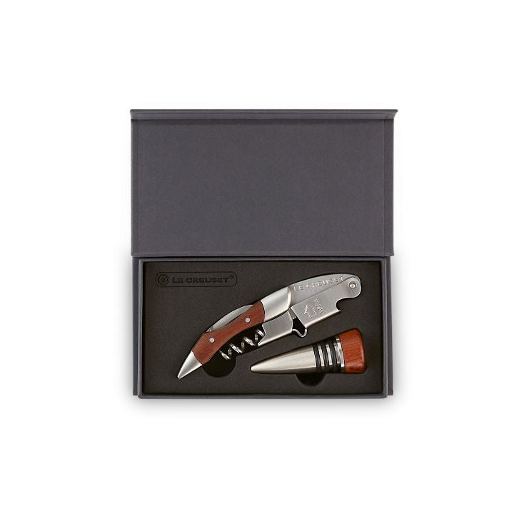 Le Creuset GS-190 Waiter&#39;s Corkscrew and Stopper Gift Set