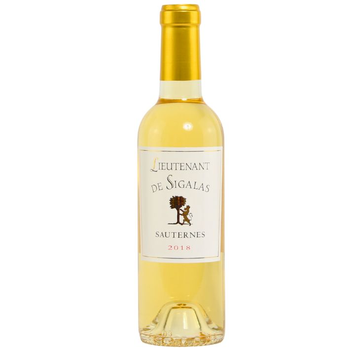 Lieutenant de Sigalas, Sauternes 2018 (37.5cl)