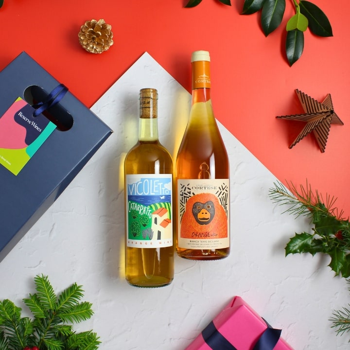 Orange wine christmas gift liftesyle