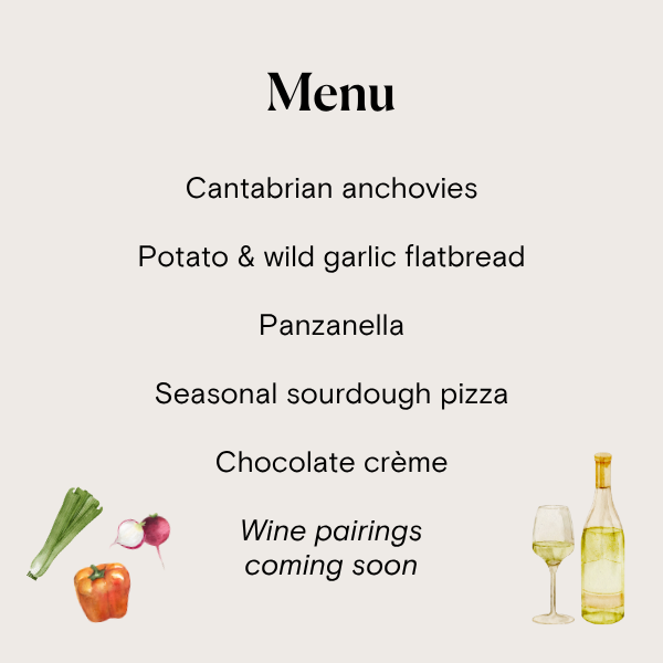 Spring Plates and Wines by Honest Crust X Reserve Wines at Picturedrome, Thursday 18th June