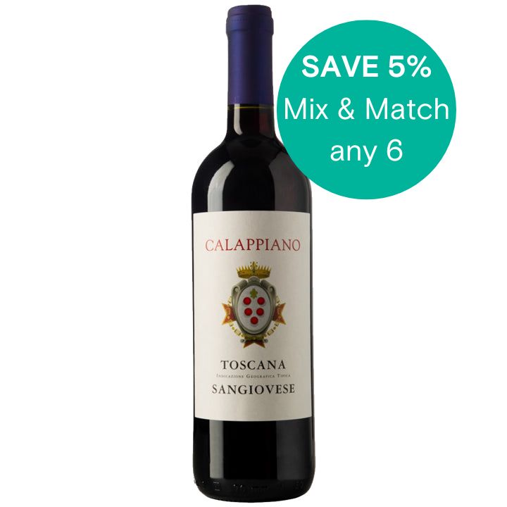Calappiano Toscana Sangiovese Red Wine Save 5% off 6 Mix and match bestsellers 