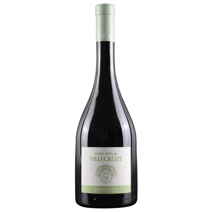 Saint Jean de Villecroze Rouge on a white background