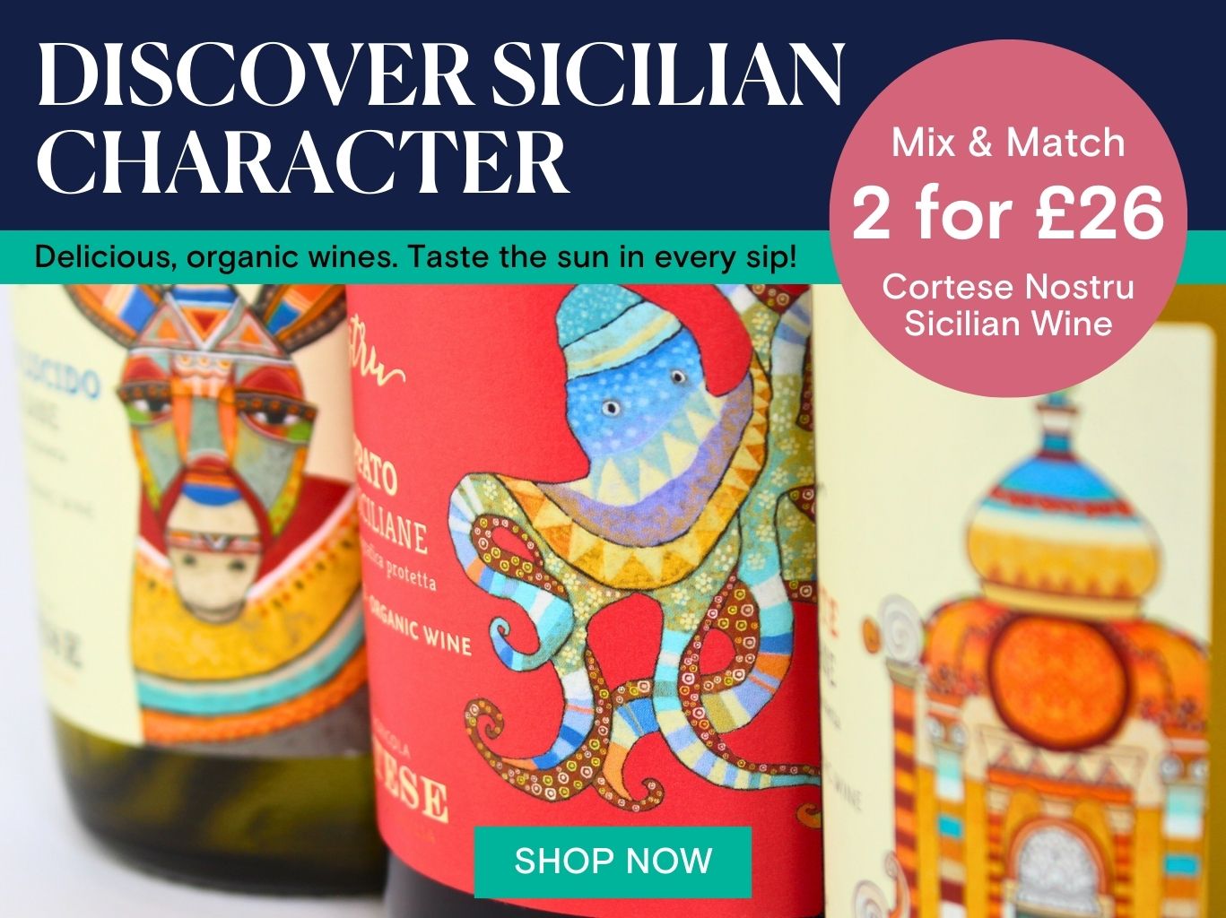 Discover Organic Sicilian wines - shop now