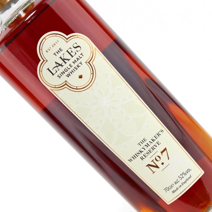 The Lakes Distillery, Whiskymaker&#39;s Reserve No.7 Single Malt Close up
