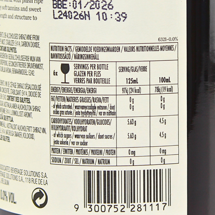 AlcoholFree Wine Mixed Bundle 0 6Pack Reserve Wines