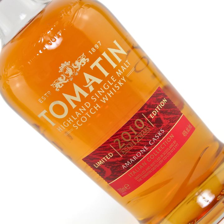 Tomatin The Italian Collection 12 Year Old - The Amarone Edition (70cl,46%) Close Up