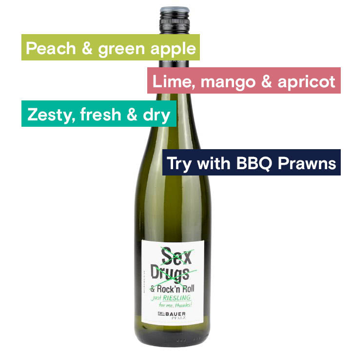 Weingut Emile Bauer &amp; Sohne, Sex Drugs Rock n Roll Riesling 