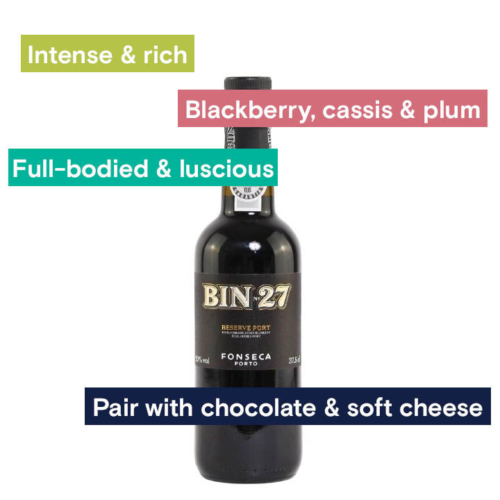 Fonseca Port Bin 27 37.5cl bottle and tasting notes