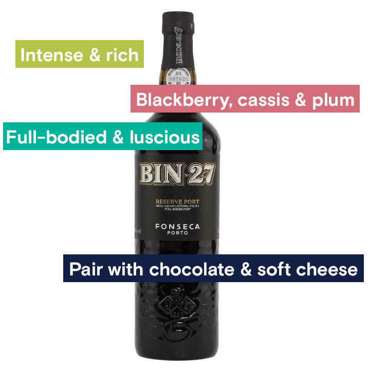 Fonseca Port Bin 27 bottle and tasting notes