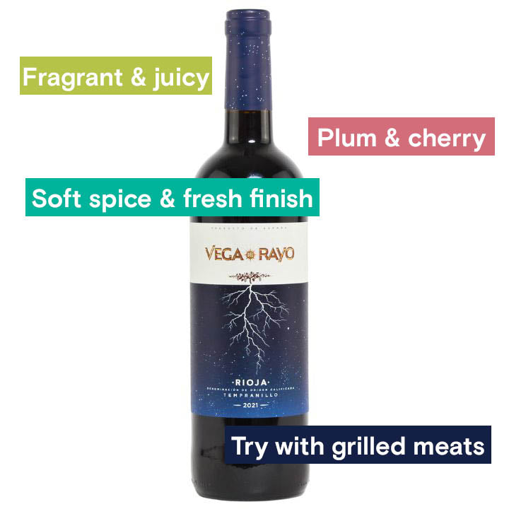 Vega del Rayo Rioja Tempranillo Bottle &amp; Tasting Notes