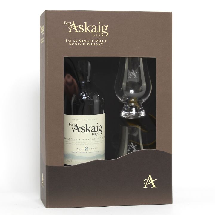 Port Askaig 8YO Gift Pack inc. Glass (70cl, 45.8%)