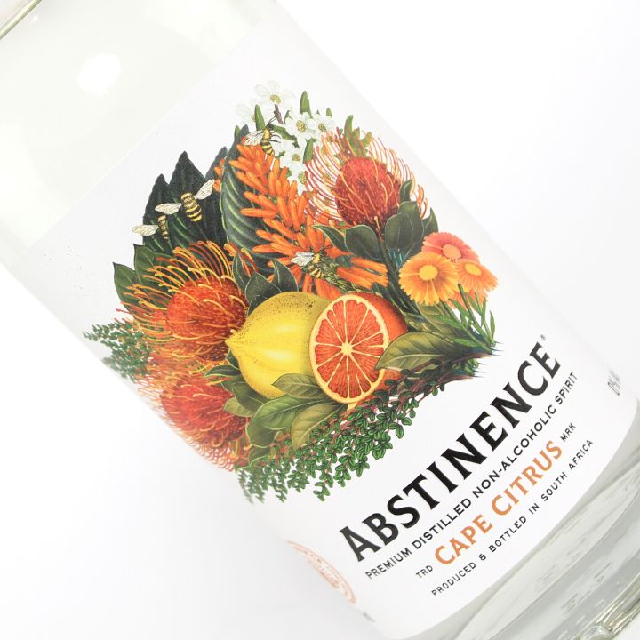 Abstinence Cape Citrus Spirit (75cl, 0%) Close Up