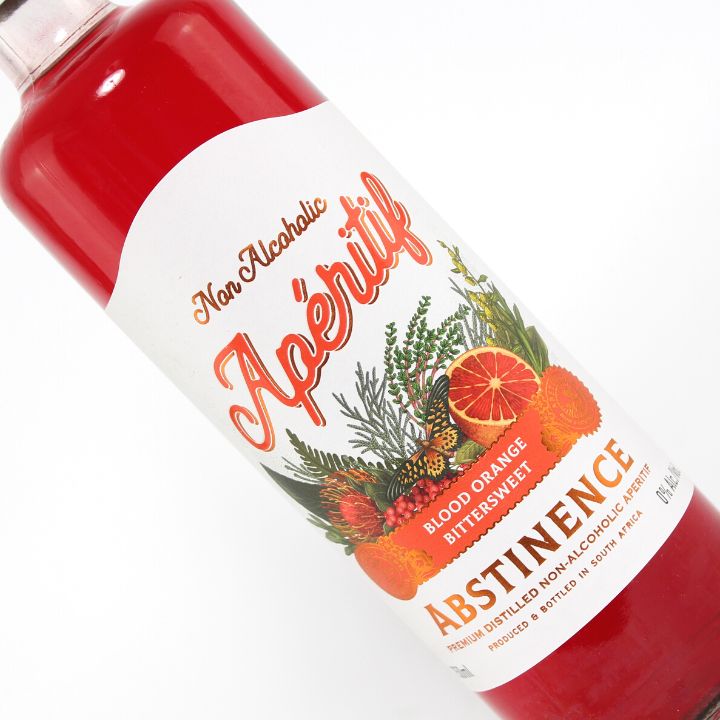 Abstinence Blood Orange Non-Alcoholic Aperitif (75cl) Close Up