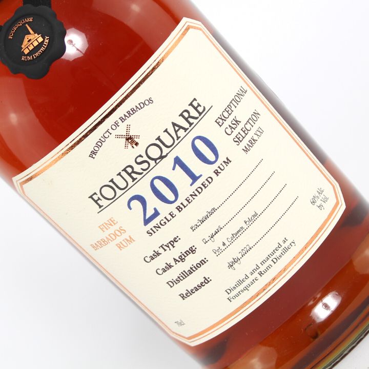 Foursquare 2010 Single Blended Rum Close Up