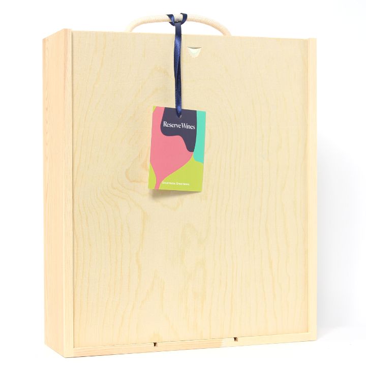 Reserve Wines | 3 Bottle Sliding Lid Wooden Box