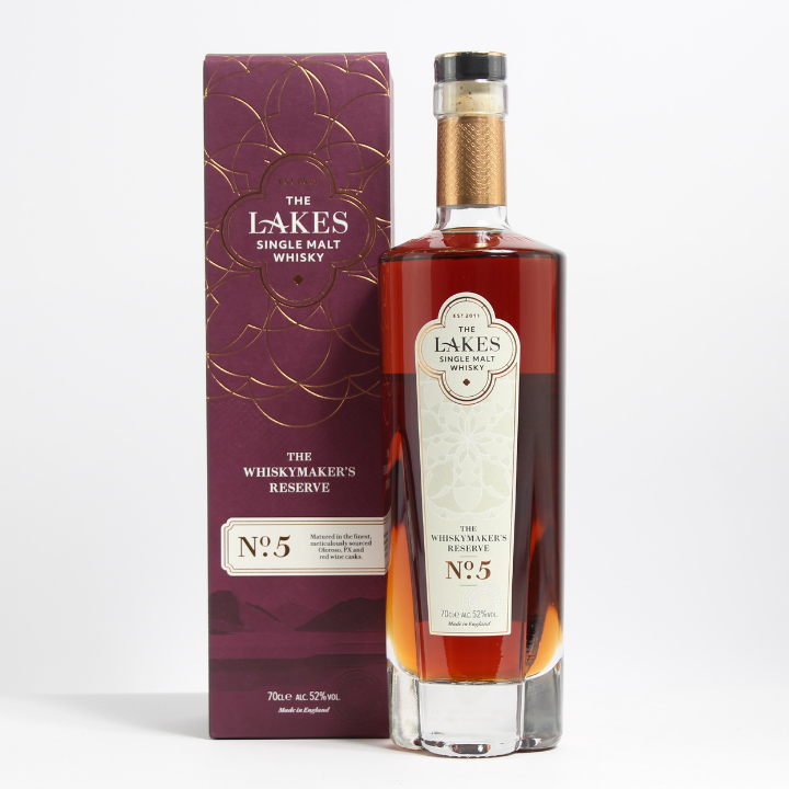 Reserve Wines Lakes Single Malt Whiskymaker's No.5 Product image and branded box
