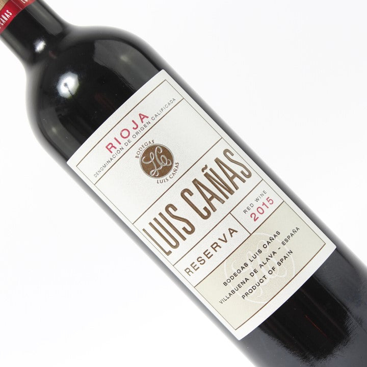 Reserve Wines Luis Canas, Rioja Reserva 2015 Bottle Image Close up