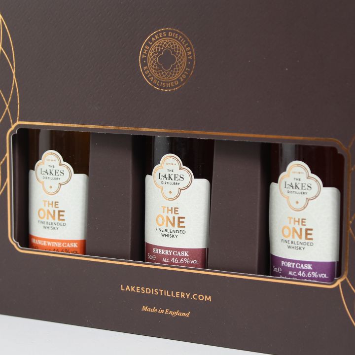 The Lakes Whisky Collection Gift Pack (3 x 5cl, 46.6%) Close Up