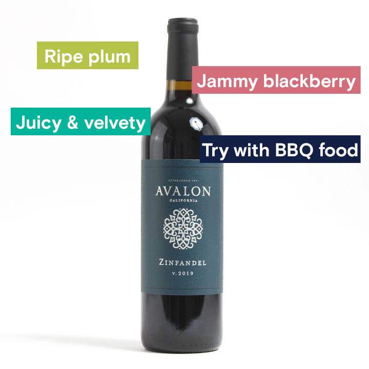 Reserve Wines Avalon, Zinfandel 2019, Notes: Ripe Plum, Jammy Blackb.erry, Juicy &amp; velvety, Try with BBQ food