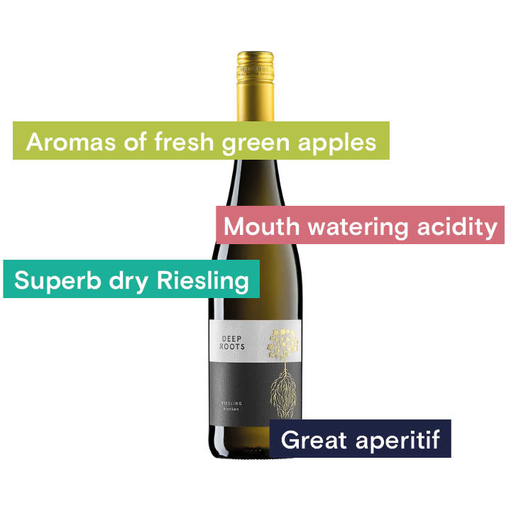 Deep Roots Riesling Deep Roots, Rheinhessen Riesling Trocken 2024 - Reserve Wines