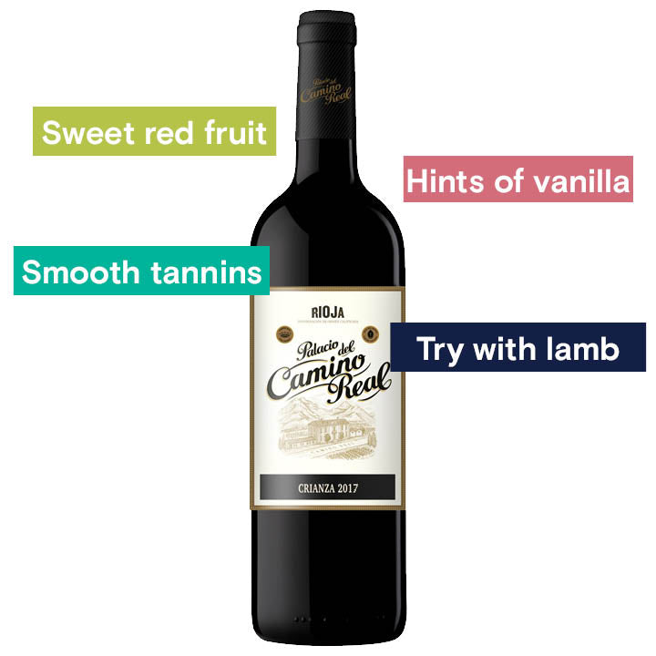 Palacio del Camino Real, Rioja Crianza 2020